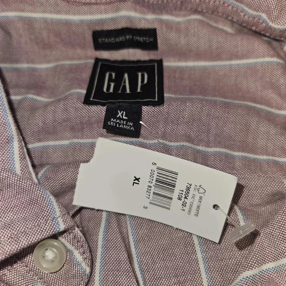 Gap Mens Button Up Long Sleeve Dress Shirt Size Xl - Picture 12 of 12